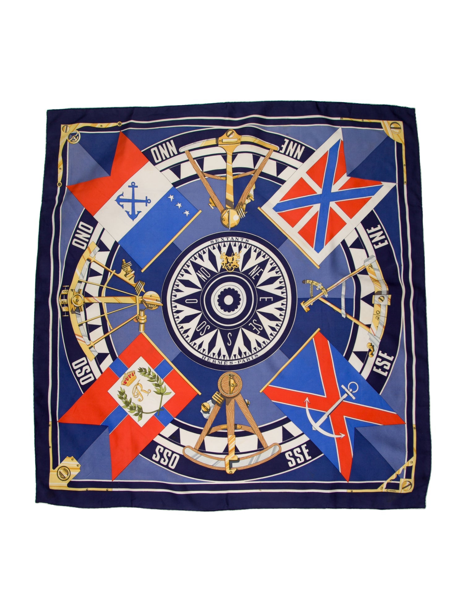 Hermès Sextants Silk Scarf