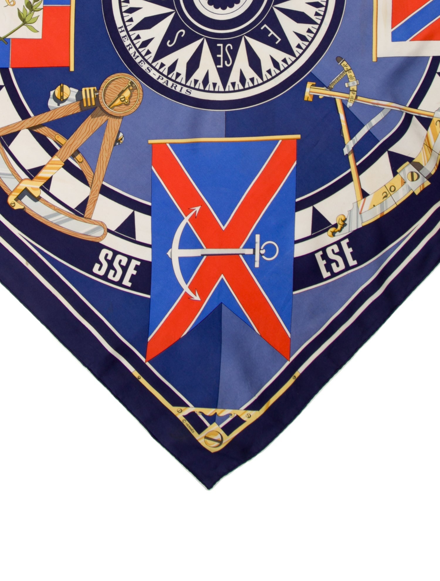 Hermès Sextants Silk Scarf