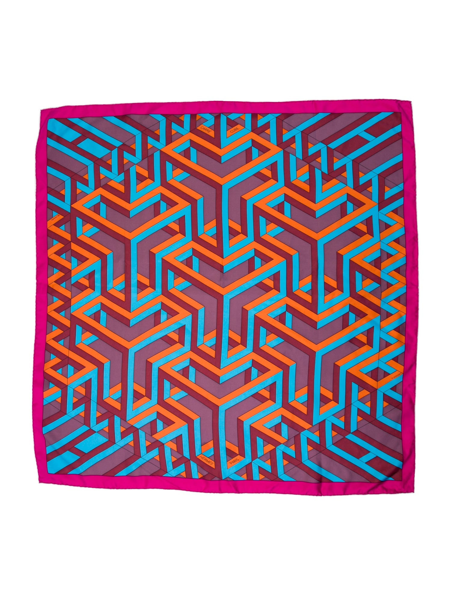 Hermès Carre Cube Silk Scarf
