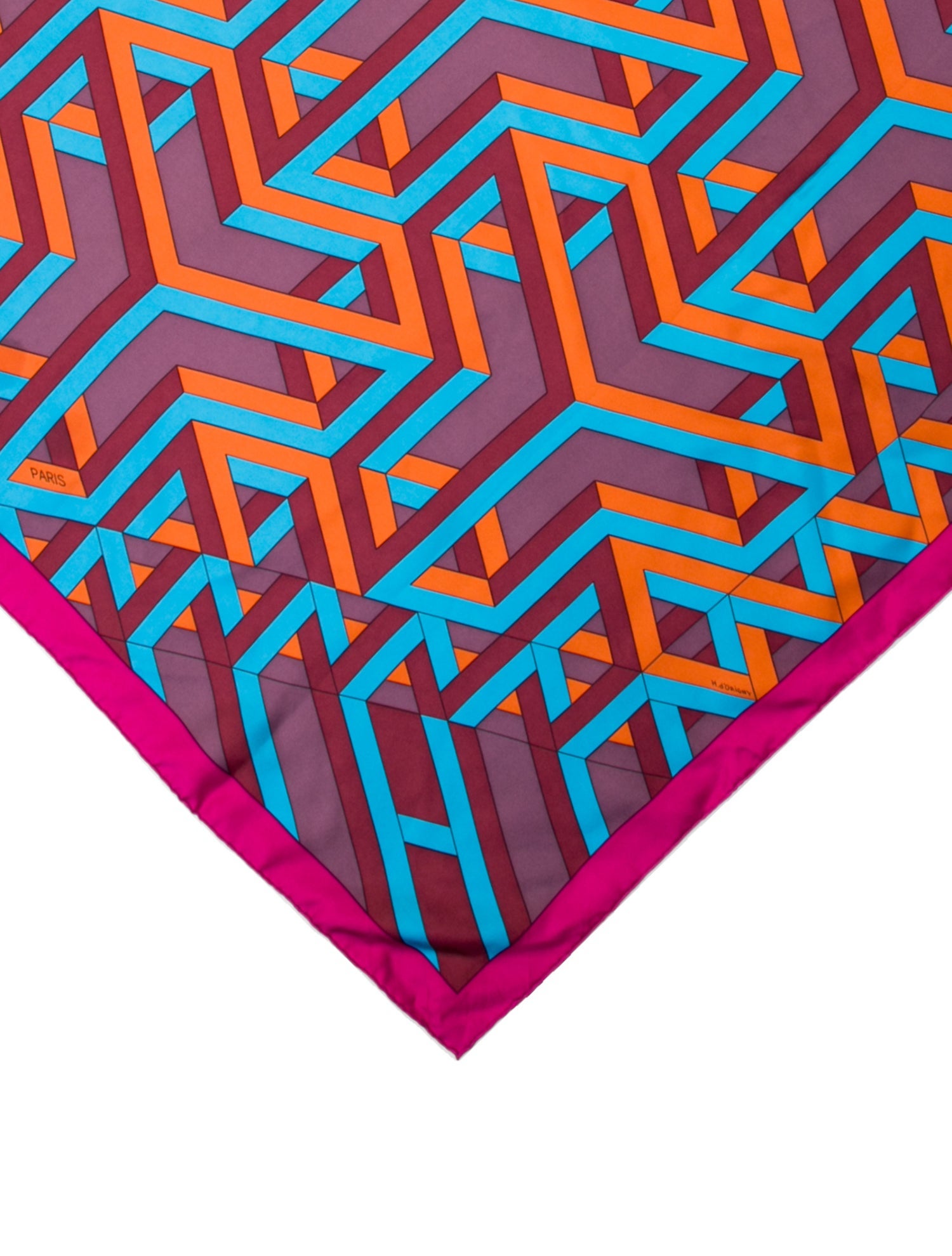 Hermès Carre Cube Silk Scarf