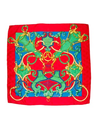 Hermès L'Instruction Du Roy En L'Exercice De Monter à Cheval Silk Scarf