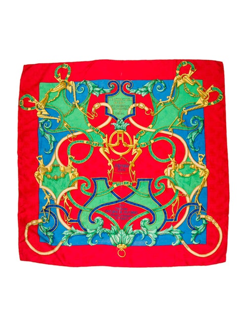 Hermès L'Instruction Du Roy En L'Exercice De Monter à Cheval Silk Scarf