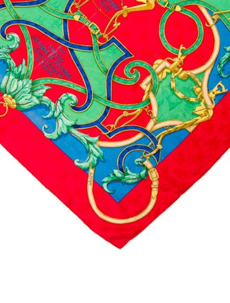 Hermès L'Instruction Du Roy En L'Exercice De Monter à Cheval Silk Scarf