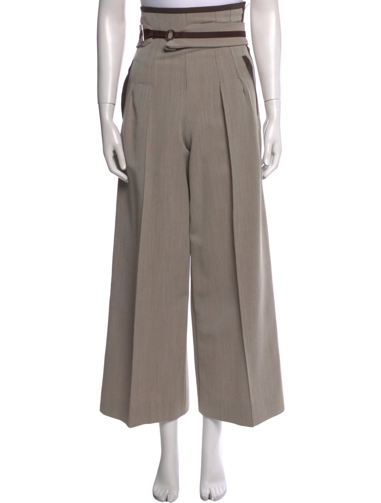 Hermès Virgin Wool Wide Leg Pants