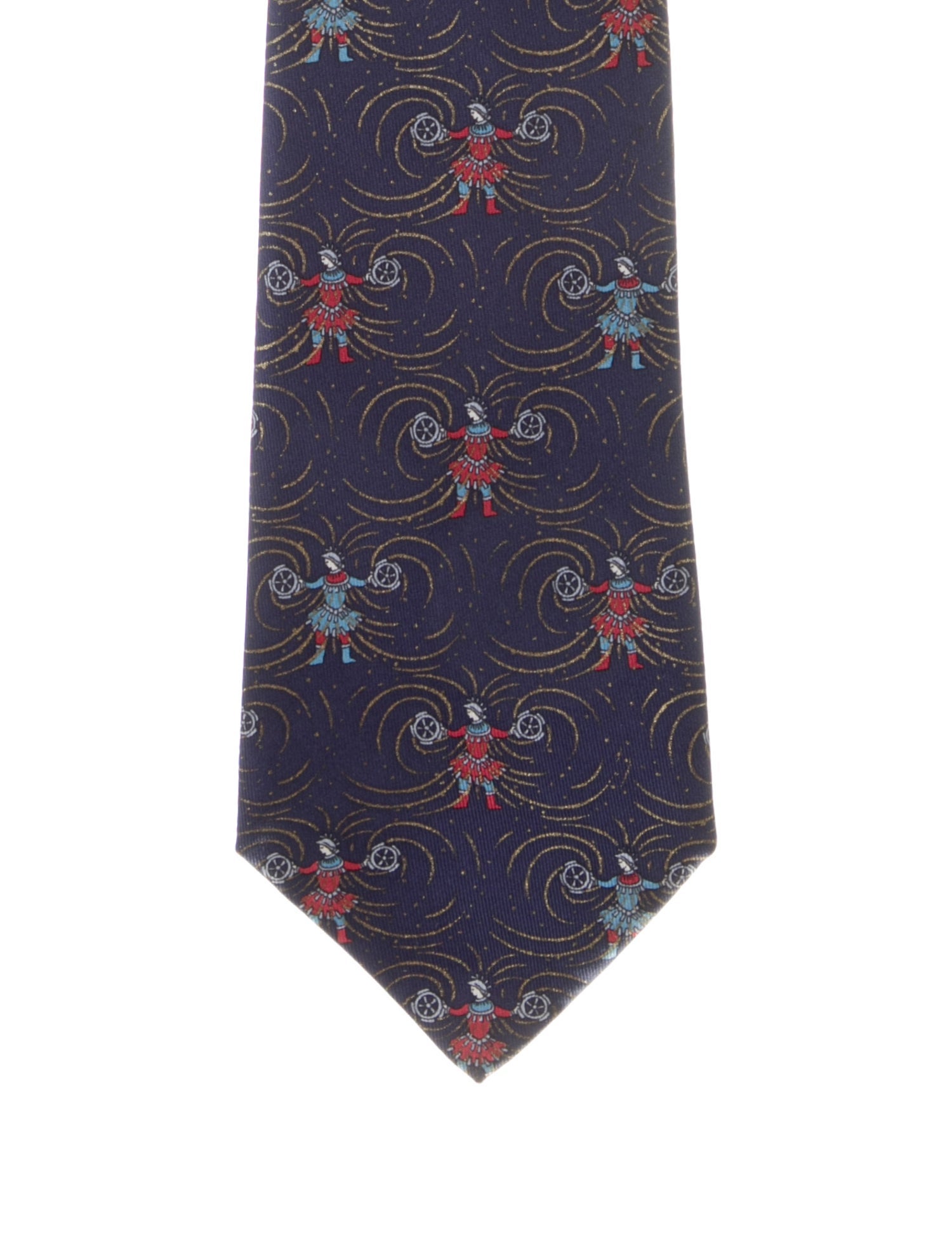 Hermès Silk Printed Tie