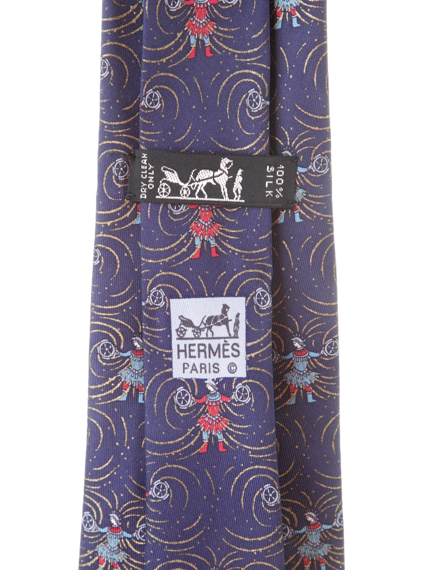 Hermès Silk Printed Tie