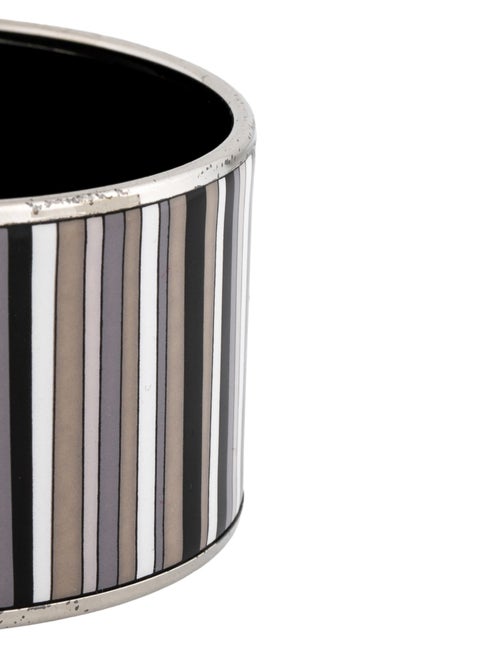 Hermès Extra Wide Enamel Bangle Bracelet