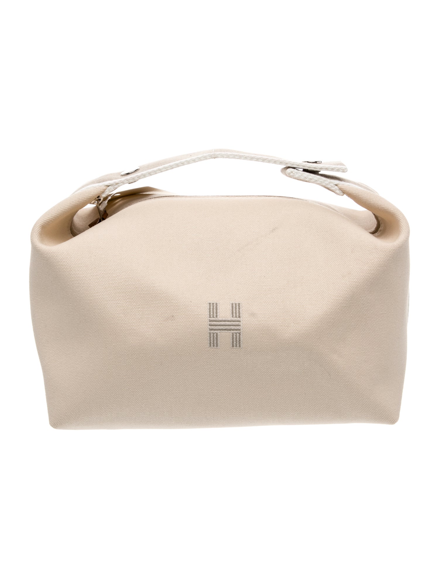 Hermès Large Toile Bride-a-Brac Travel Case