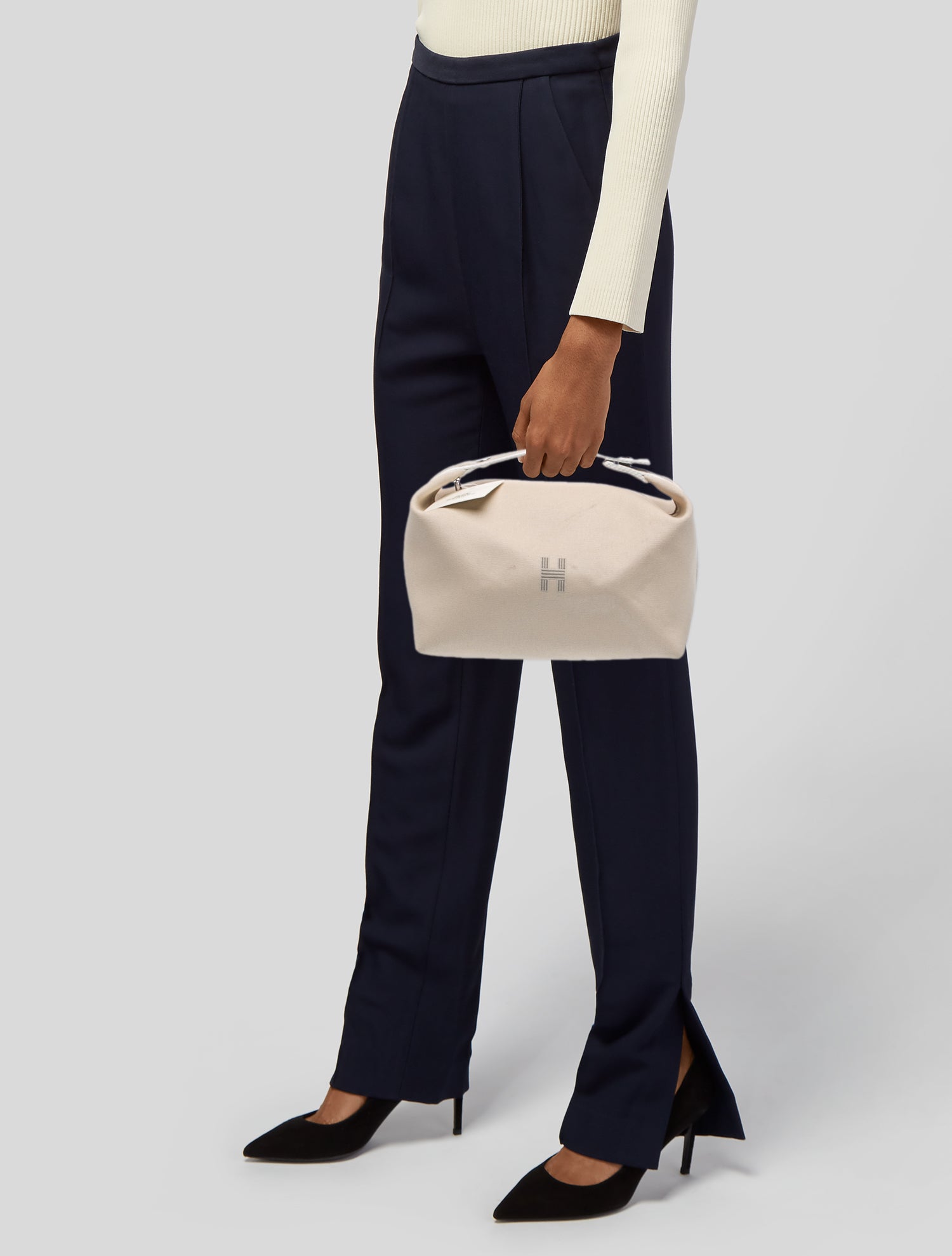 Hermès Large Toile Bride-a-Brac Travel Case