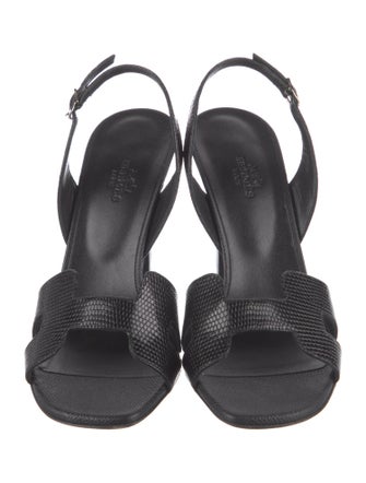 Hermès Holy 105 H Logo Slingback Sandals