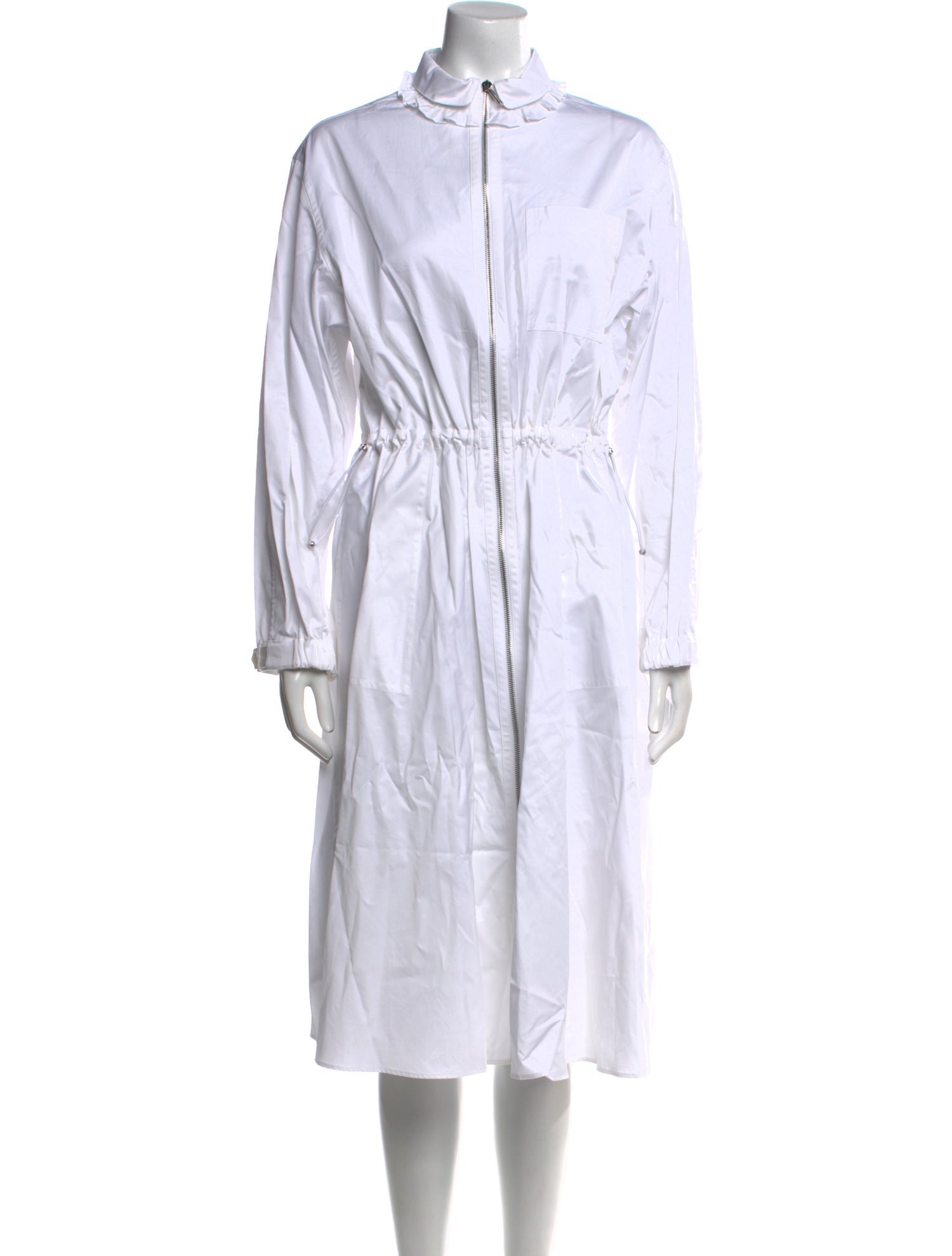 Hermès Chambray Midi Length Dress