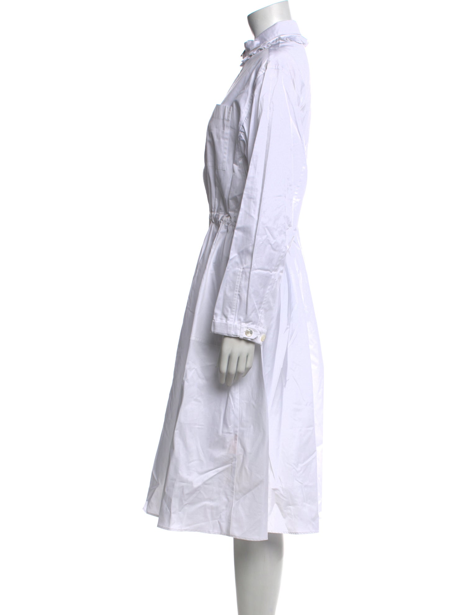 Hermès Chambray Midi Length Dress