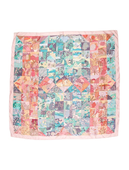 Hermès Tout En Quilt Silk Scarf