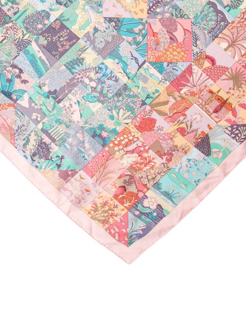 Hermès Tout En Quilt Silk Scarf