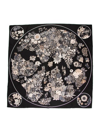 Hermès Planifleurs Silk Scarf