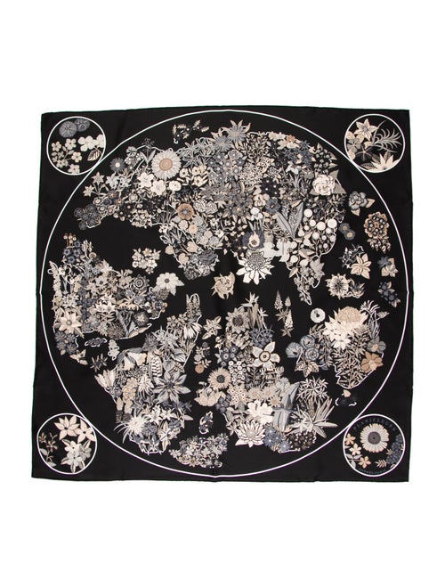 Hermès Planifleurs Silk Scarf