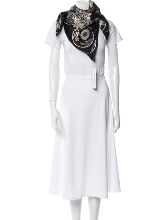 Hermès Planifleurs Silk Scarf