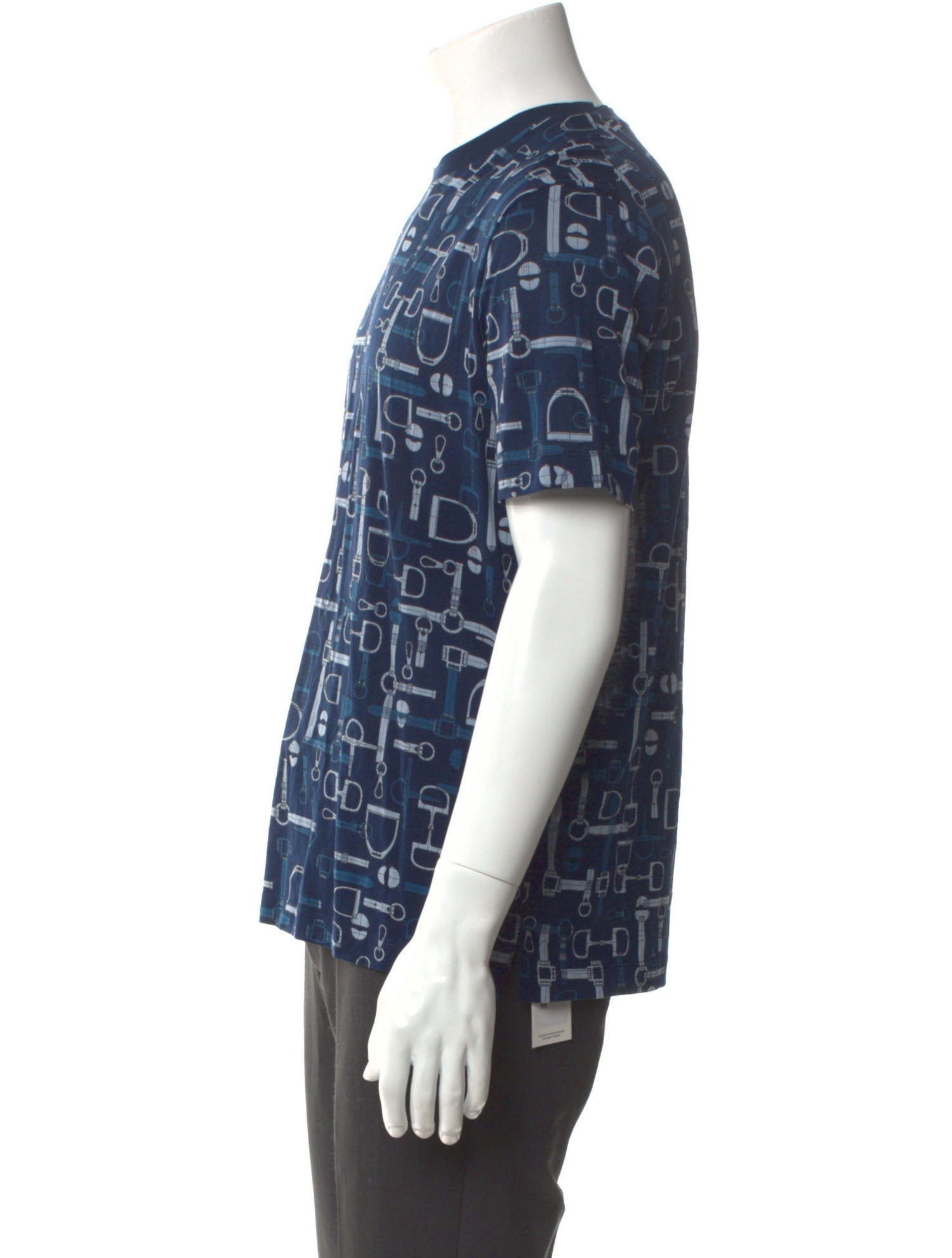 Hermès Printed Crew Neck T-Shirt w/ Tags