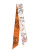 Hermès Brides de Gala en Fleurs Silk Twilly Scarf