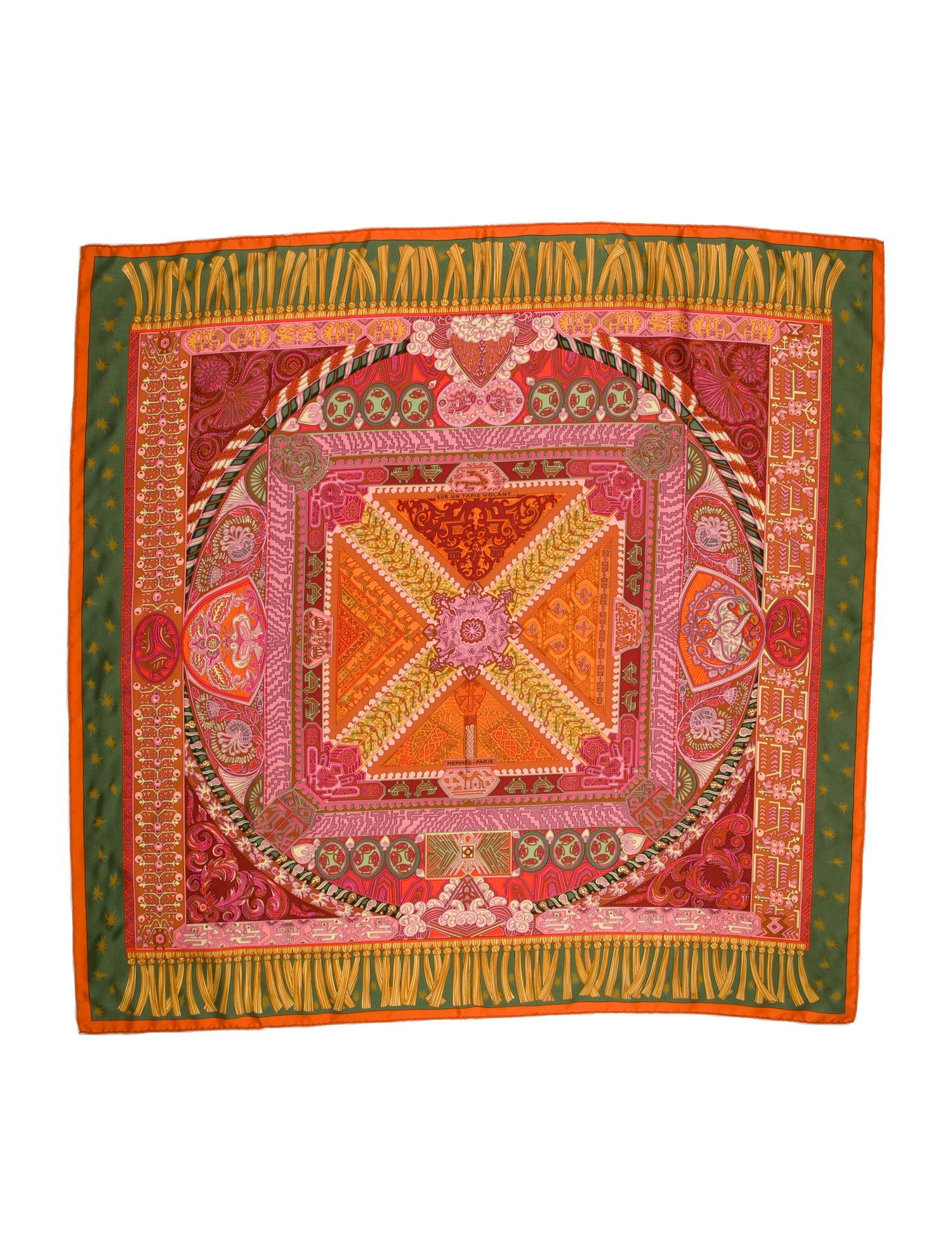 Hermès Sur Un Tapis Volant Silk Scarf