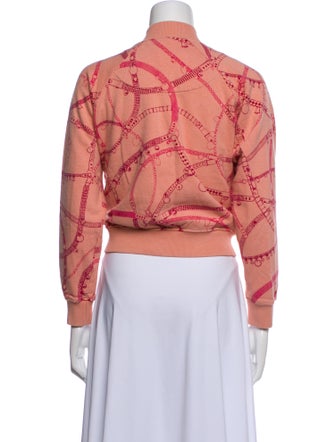 Hermès Floral Print Bomber Jacket