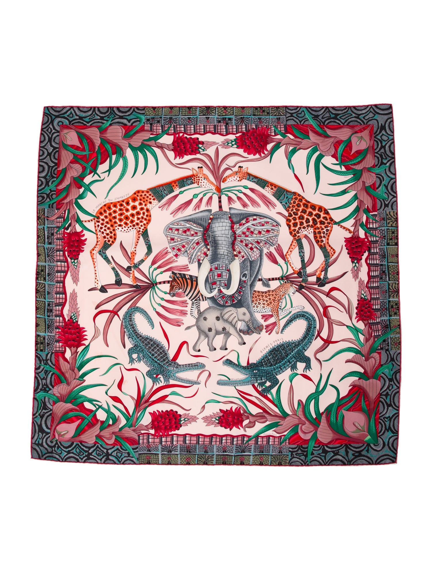 Hermès La Marche du Zambeze Silk Scarf