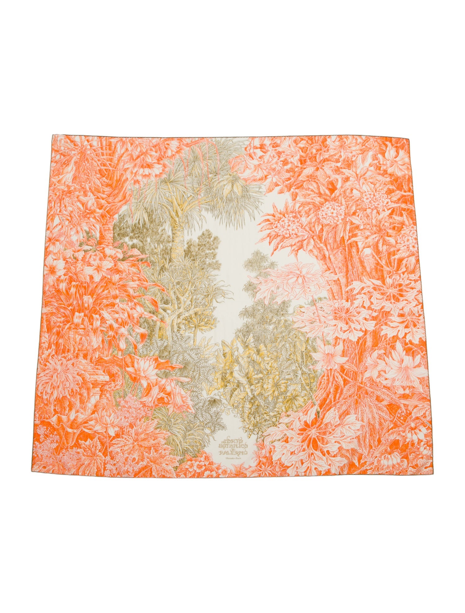 Hermès Orto Botanico Di Palermo Cashmere Shawl w/ Tags