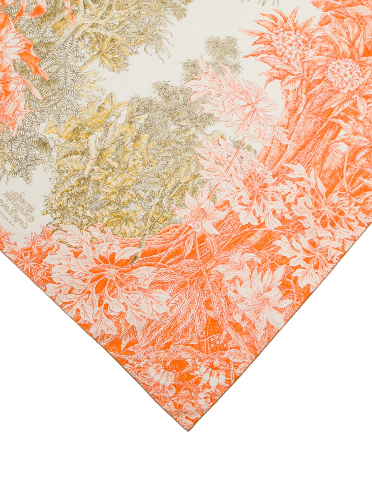 Hermès Orto Botanico Di Palermo Cashmere Shawl w/ Tags