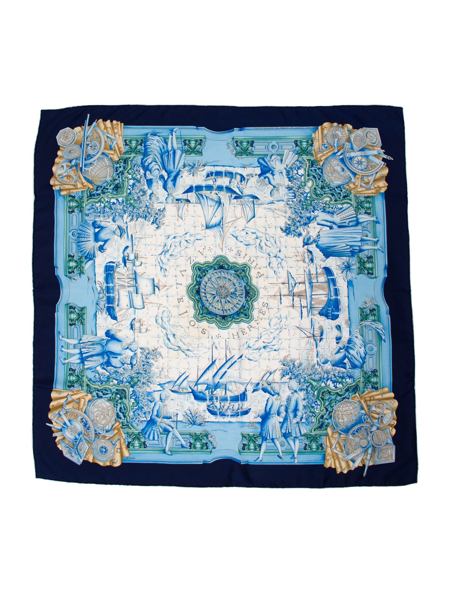 Hermès Azulejos Silk Scarf