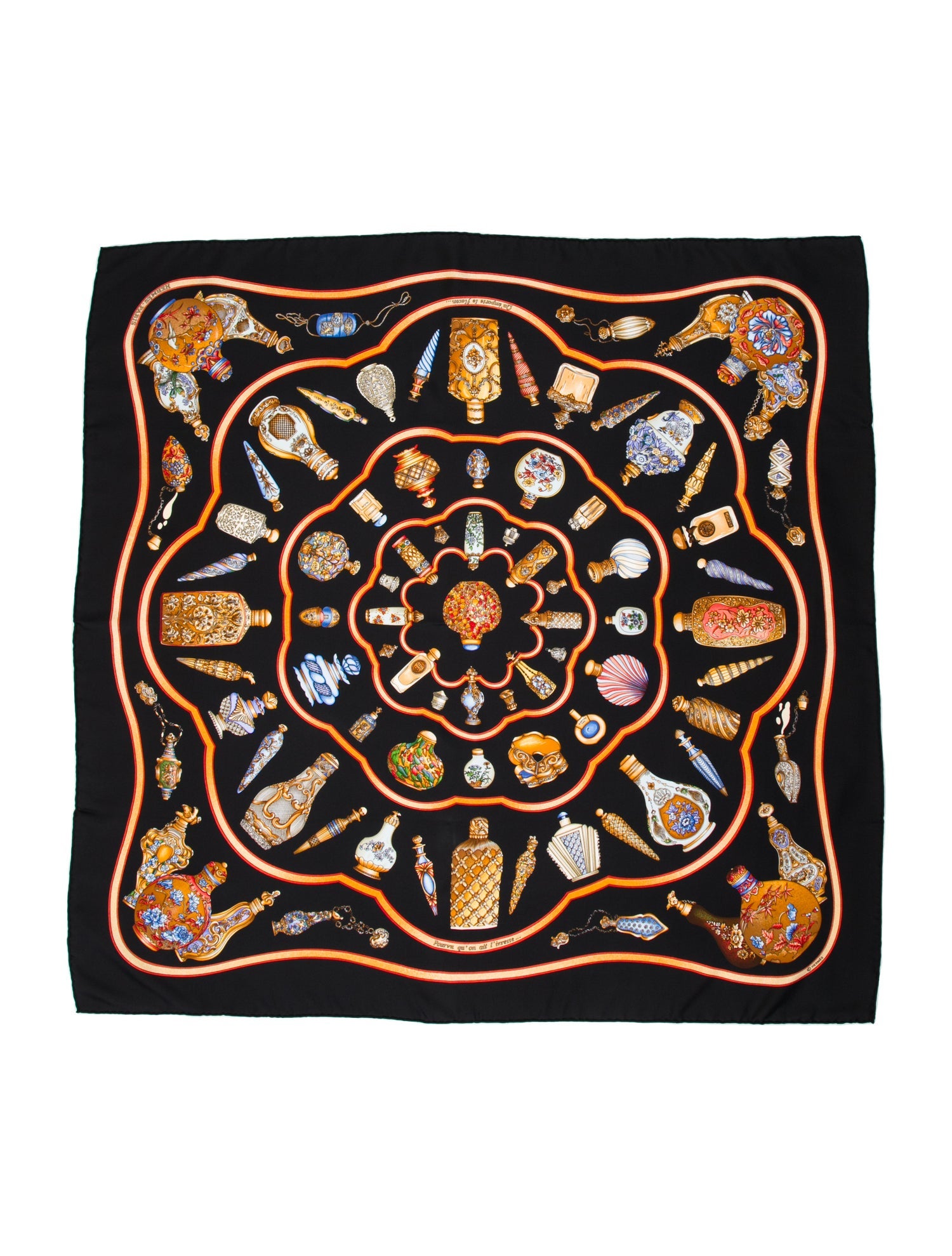 Hermès Qu'importe Le Flacon Silk Scarf