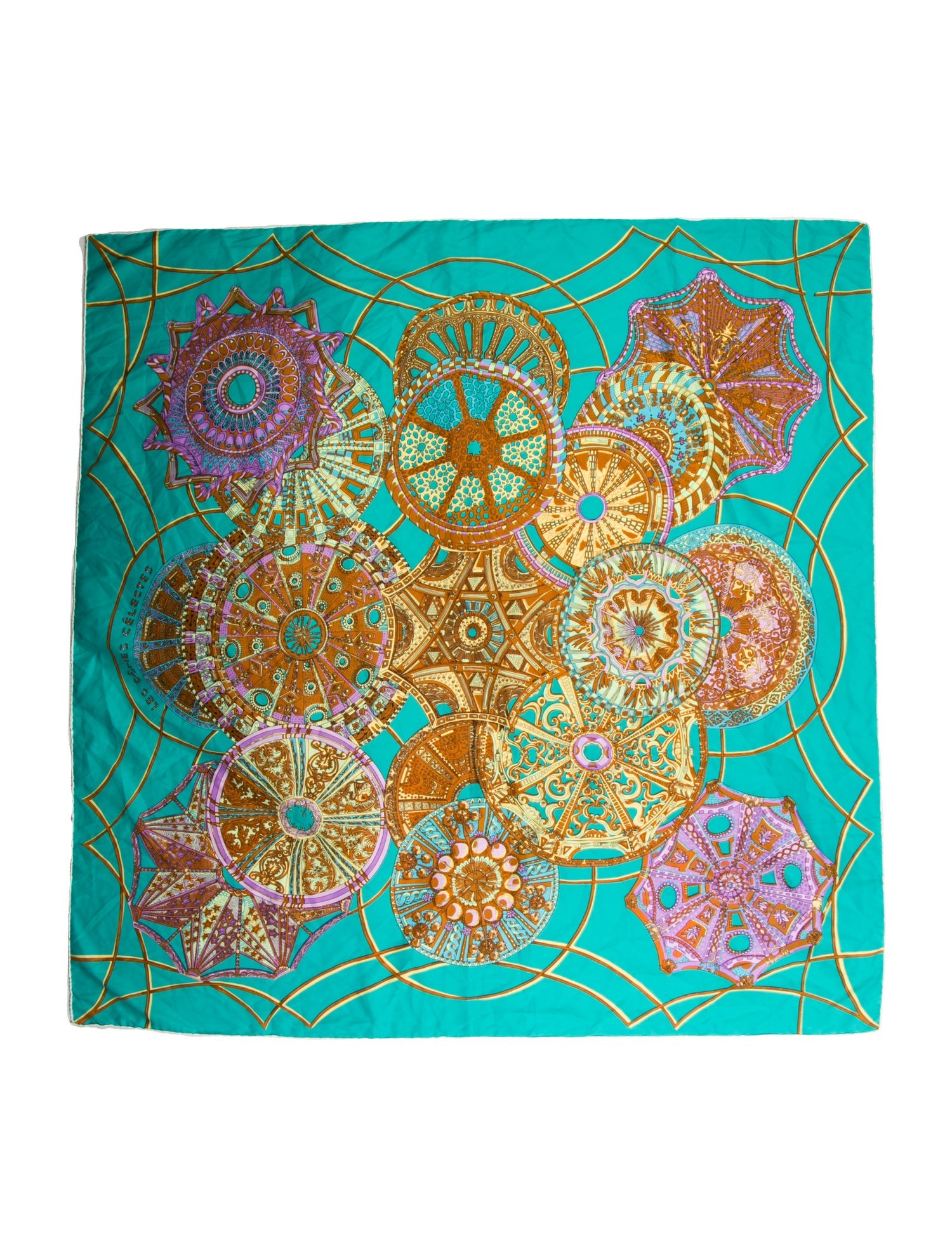 Hermès Les Dômes Célestes Silk Shawl