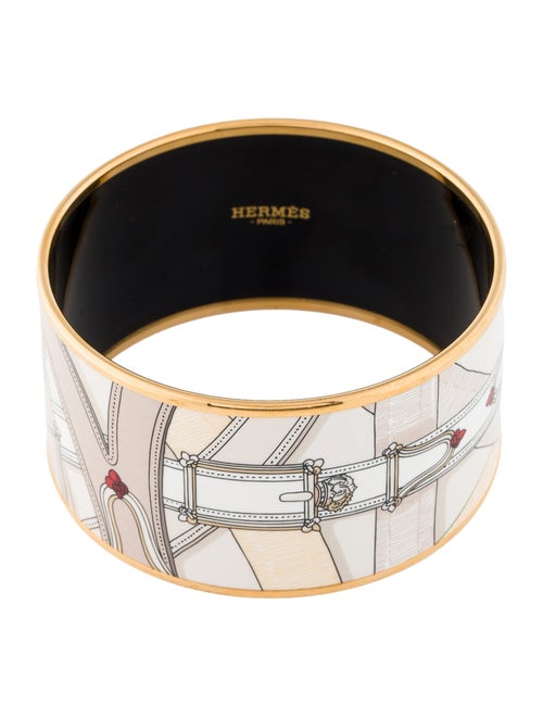 Hermès Extra Wide Enamel Bangle