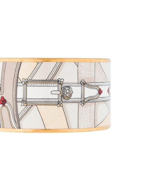 Hermès Extra Wide Enamel Bangle