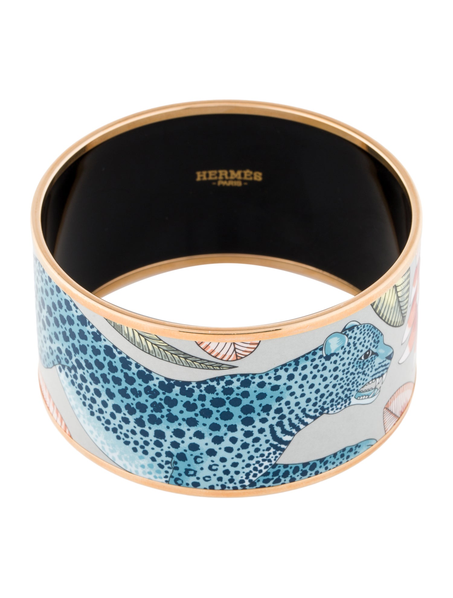 Hermès Extra Wide Enamel Bangle