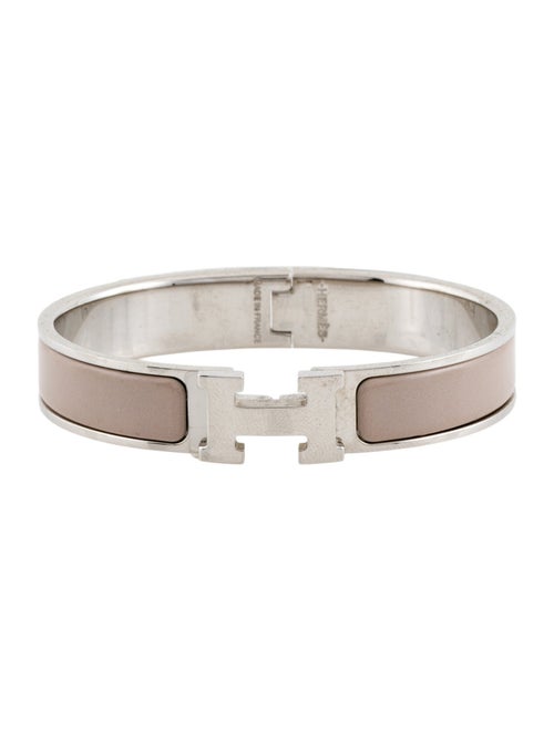 Hermès Enamel Clic H Bangle Bracelet