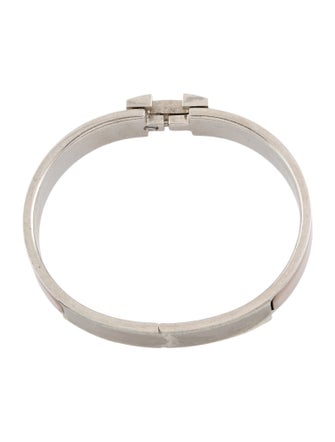 Hermès Enamel Clic H Bangle Bracelet