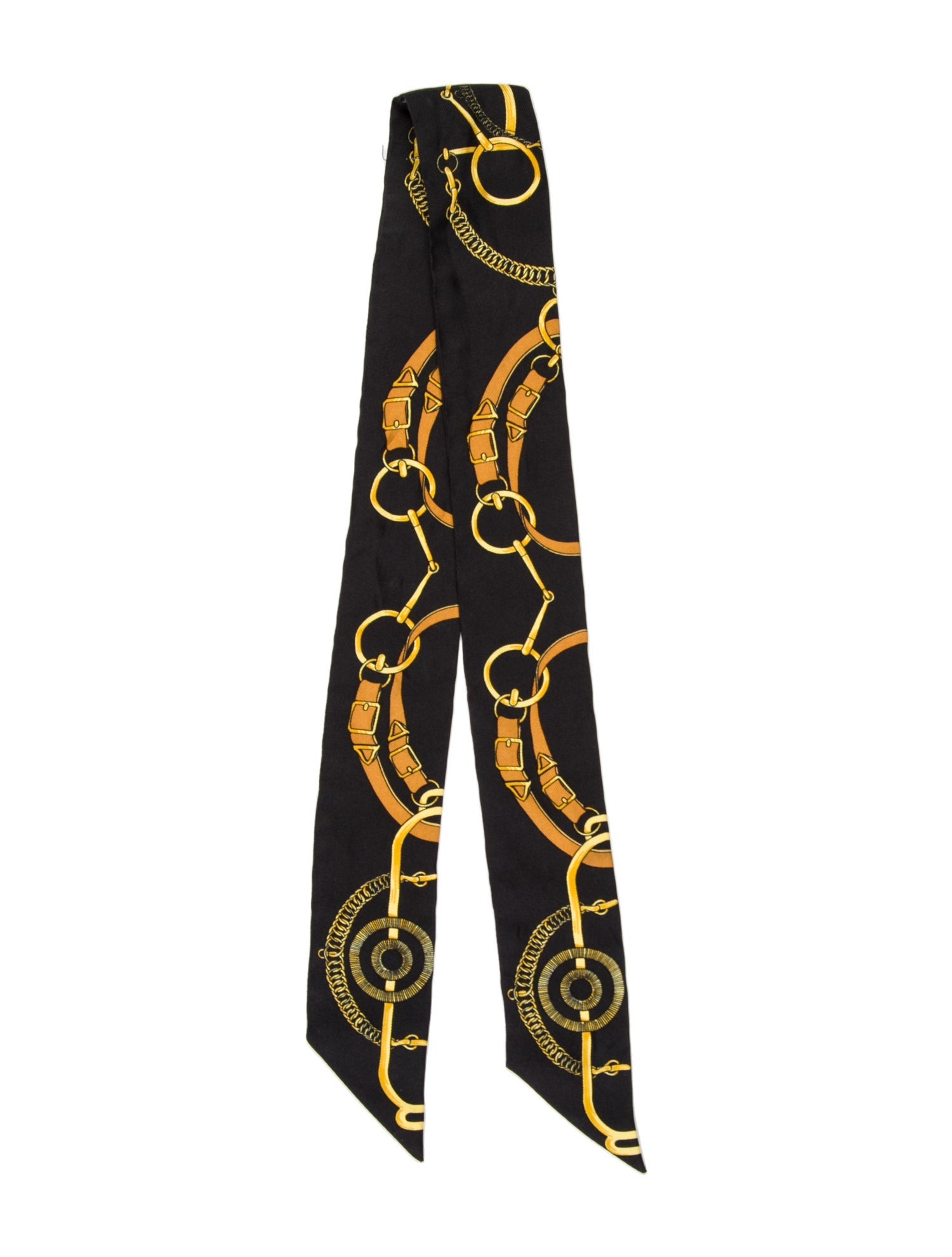 Hermès Eperon D'Or Silk Twilly Scarf