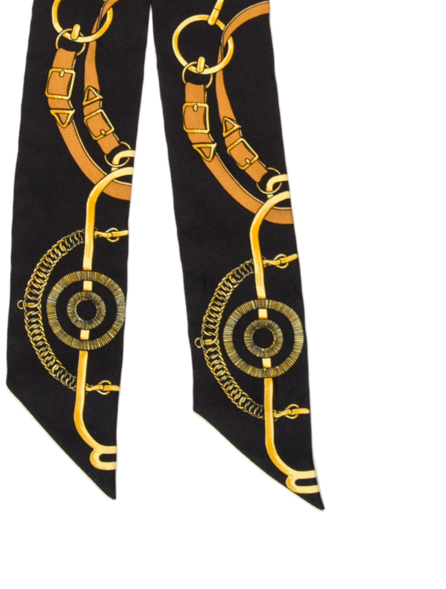 Hermès Eperon D'Or Silk Twilly Scarf