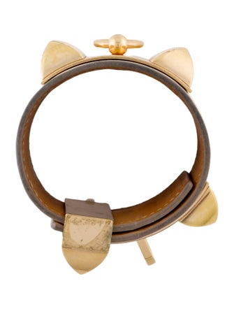 Hermès Leather Collier De Chien Wrap Bracelet