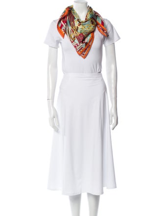 Hermès Brides et Gris-Gris Silk Scarf