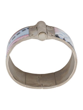 Hermès Enamel Extra Wide Hinged Bracelet
