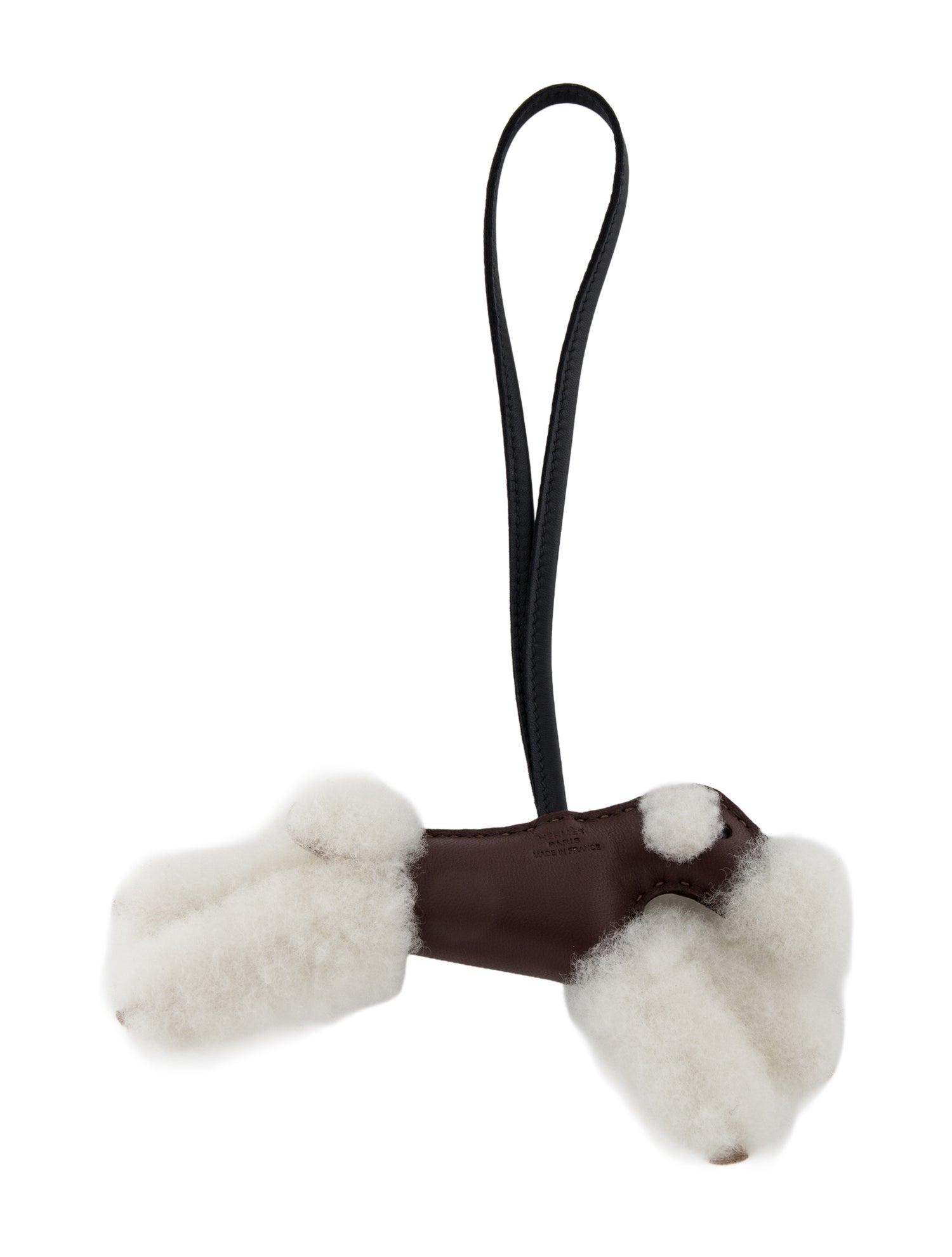 Hermès 2025 Milo Lambskin Shearling Budy Charm