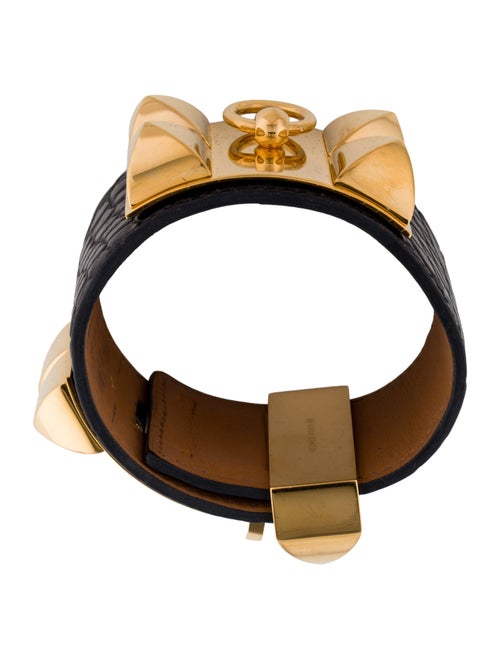 Hermès Alligator Collier De Chien Wrap Bracelet