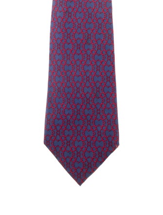 Hermès Silk Printed Tie