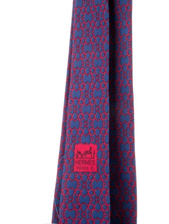 Hermès Silk Printed Tie