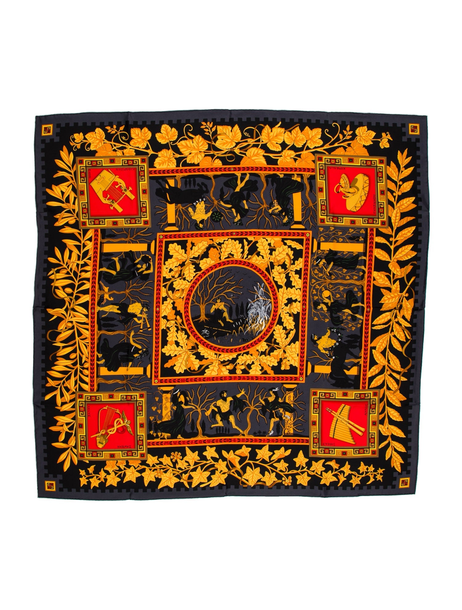 Hermès Musique des Dieux Silk Scarf