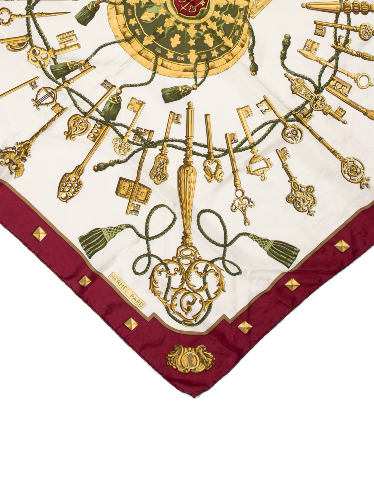 Hermès Les Clés Silk Scarf