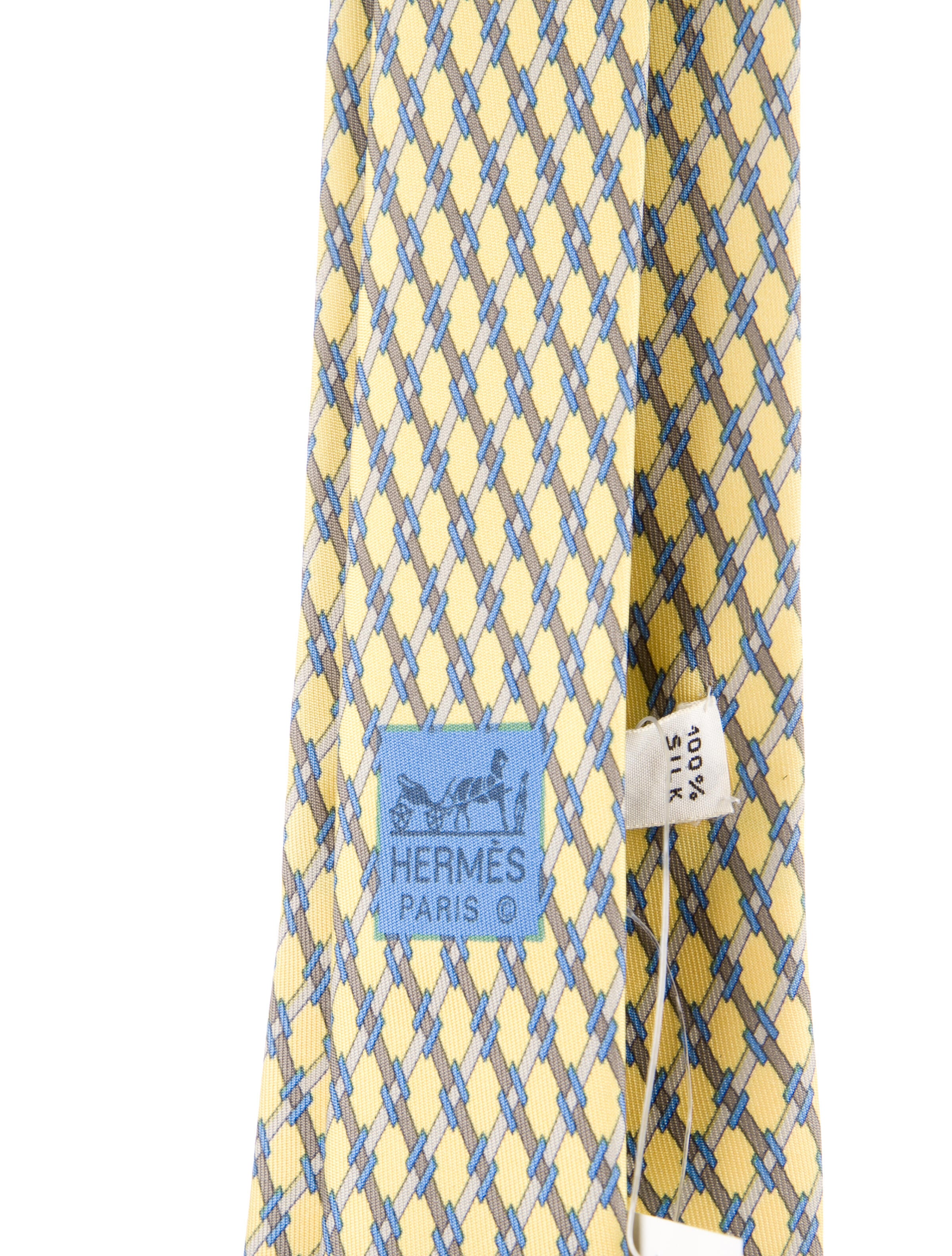 Hermès Silk Printed Tie