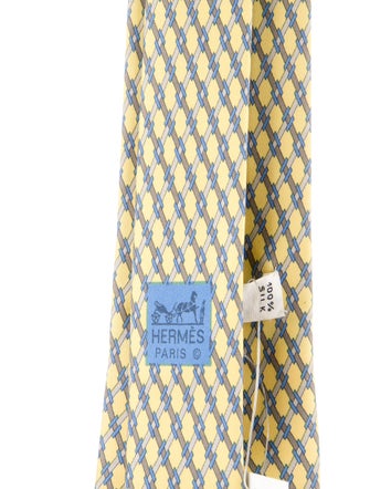 Hermès Silk Printed Tie