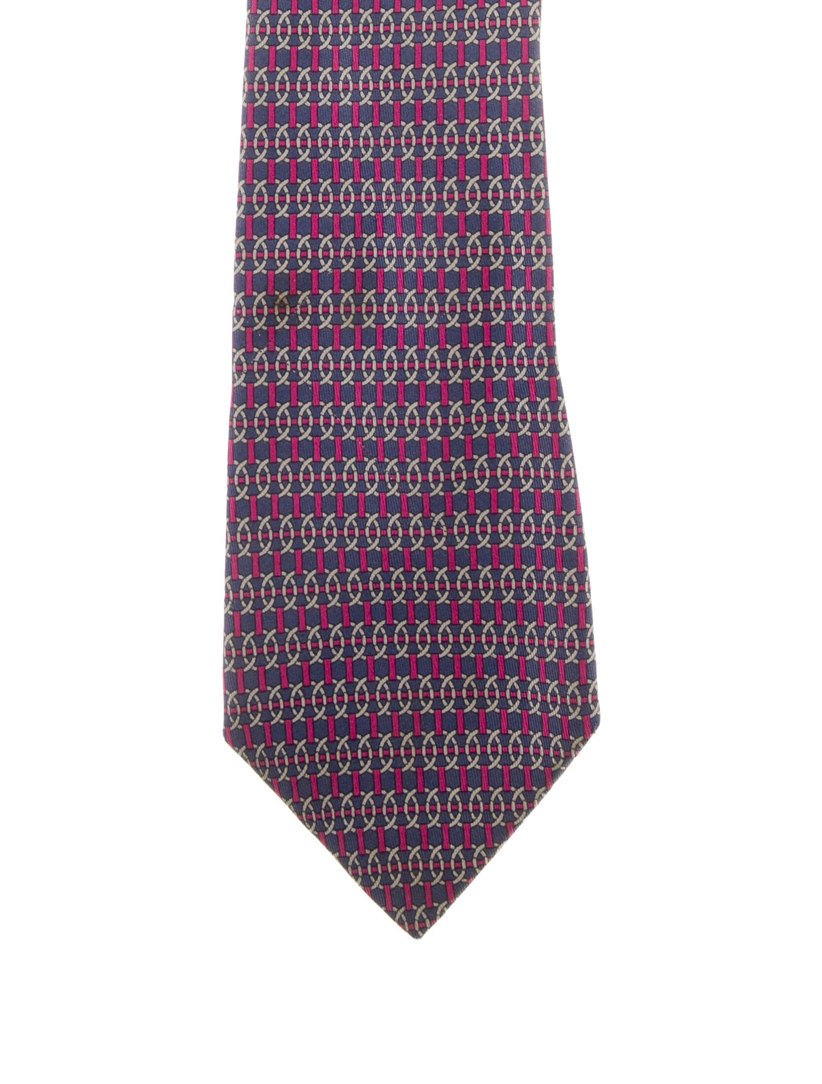 Hermès Silk Printed Tie